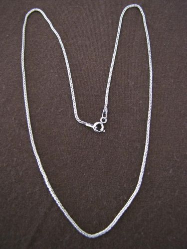 Oxidised Silver Foxtail Chain
