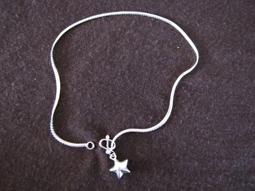 Silver Star Ankle Chaiin