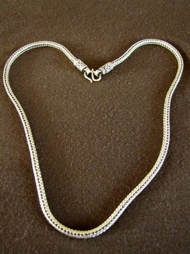 Heavy Silver Foxtail Chain