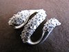Silver Cubic Zirconia Snake Pendant
