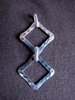 Square Hammered Silver Pendant