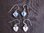 Silver Mother of Pearl Heart Earrings