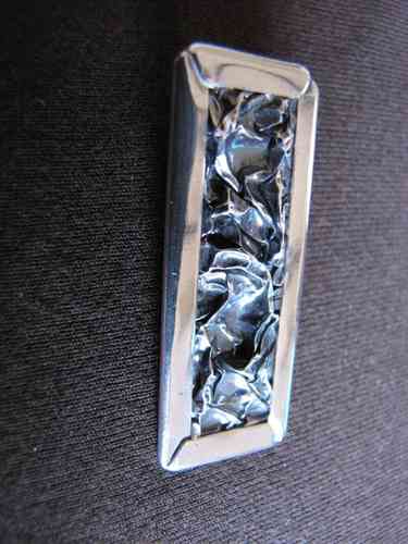 Oxidised Silver 'Wrinkled' Pendant