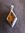 Silver Diamond Shape Amber Pendant