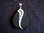 Silver Black Wood Abstract Pendant