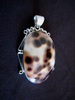Oval Silver Shell Pendant