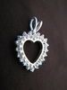 Silver Cubic Zirconia Heart Pendant