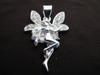 Silver Cubic Zirconia Fairy Pendant