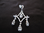 Silver CubicZirconia Chandelier Earrings