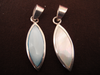 Silver Ellipse Mother of Pearl Pendant