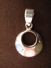 Silver Round Mother of Pearl Pendant