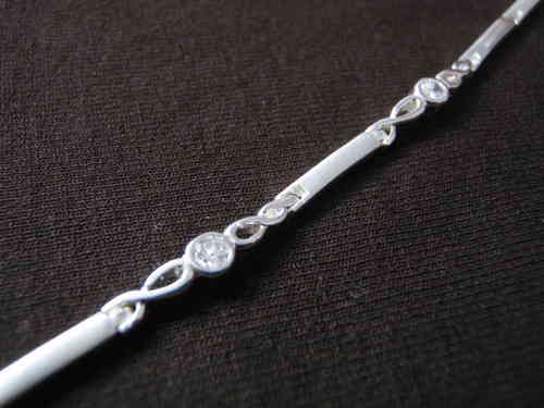 Silver Cubic Zirconia Set Bracelet