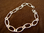 Silver Oval and Round Link Bracelet