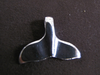 Silver Whale Tail (Fluke) Pendant