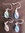 Silver Blue Mother of Pearl Earrings