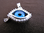 Silver Cubic Zirconia Evil Eye Pendant