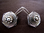 Silver Hexagonal Filigree Drop Earrings