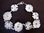Silver Peridot Flowers Bracelet