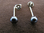 Silver Black Pearl Earrings