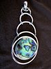 Silver Paua or Mother of Pearl Pendant