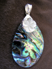 Silver Paua and Mother of Pearl Pendant