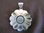 Silver Mother of Pearl Flower Pendant