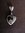 Oxidised Silver Heart Pendant