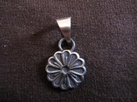 Silver Daisy Flower Pendant
