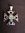 Silver Paua Shell Greek Cross Pendant