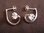 Silver Cubic Zirconia Swirl Earrings