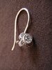 Silver Cubic Zirconia Flower Earrings