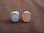 Silver Oval White Mother of Pearl Stud Earrings