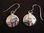 Round Silver Mother of Pearl Earrings