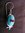 Silver Oval Turquoise and Coral Earrings