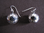 Oxidised Silver Hammered Ball Earrings
