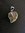 Silver Gold Cubic Zirconia Heart Pendant
