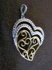 Gold Plated Silver Heart Pendant