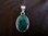 Oval Silver Emerald Pendant