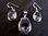 Silver Oval Amethyst Earrings