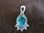 Silver Oval Turquoise Pendant