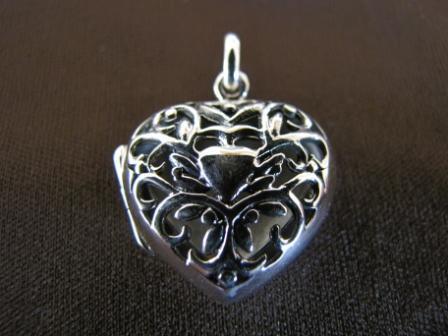 Silver Heart Locket Pendant