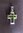 Silver Green Cross Pendant