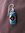 Silver Rectangular Turquoise Earrings