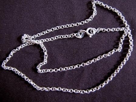 Silver Round Link Belcher Chain