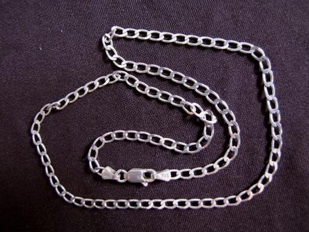 Silver Open Link Curb Chain