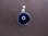 Silver Round Blue Evil Eye Pendant
