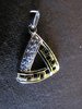 Silver and Gold Triangular Pendant