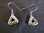 Silver and Gold Triangular Earrings