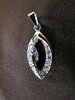 Silver and Gold Ellipse Pendant