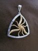 Silver and Gold Starfish Pendant